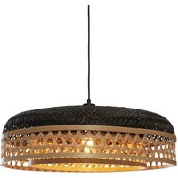 GOOD & MOJO Ubud Hängeleuchte Ø 60cm natur/schwarz