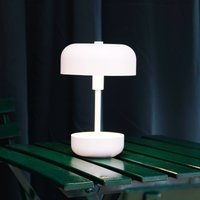 Dyberg Larsen Haipot lampe de table LED rechargeable blanc