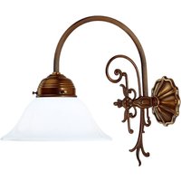 Berliner Messinglampen Vägglampa HINRIC av mässing, handtillverkad