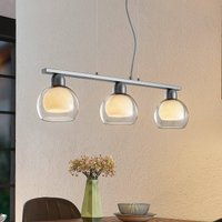 Lucande Kaiya Hängeleuchte, 3fl, Ø 14 cm, länglich
