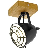 EGLO Gatebeck downlight, made of wood and metal, 1-bulb