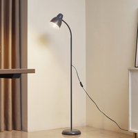 Lindby golvlampa Tebbi, grå, metall, höjd 150 cm
