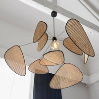 MARKET SET Screen XL pendant light, 60 cm, natural, rattan