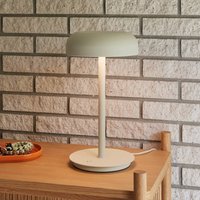 HÜBSCH Velo LED table lamp, sand beige, iron, polycarbonate