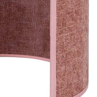 Euluna Celine wall light, pink, chenille fabric, height 24 cm