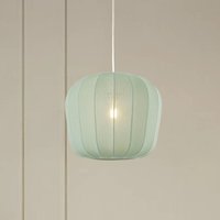 Lindby hänglampa Helin, blå, Ø 35 cm, tyg