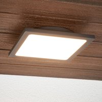 Lucande LED outdoor ceiling lamp Mabella, 23 cm, sensor, IP65