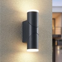 Lindby Aspyn LED-utomhusvägglampa, 2 lampor