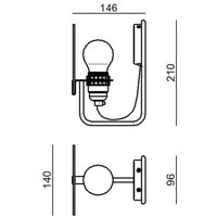 Stilnovo Bugia LED-vägglampa, 1 lampa vit