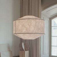 New Works pendant light Kite, Ø 65 cm, white, 3-bulb, fleece