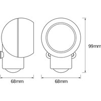 OSRAM SPYLUX LED wall light, white, sensor, battery, mobile