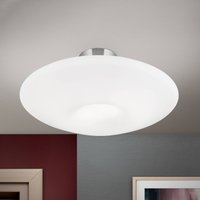 ORION Blanc taklampa, opalglas, matt nickel