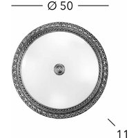 Kolarz Milady taklampa, Ø 50 cm, antik mässingsfärg
