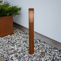 Konstsmide Väglampa Pistoia, rostfärgad, höjd 95 cm, metall, IP54