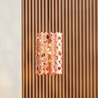 Lucande pendant light Aeloria, copper, Ø 25 cm, iron, E27