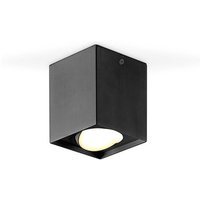 EVN Kardanus plafonnier LED, 9x9 cm, noir