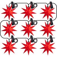 Sterntaler guirlande d’étoiles LED IP44 rouge