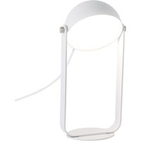 Viokef Lampe à poser LED Hemi abat-jour inclinable blanc
