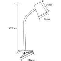 Brilliant De mesa de pinza LED
