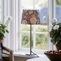 PR Home BASE DAHLIA table lamp, brown, height 58 cm, fabric