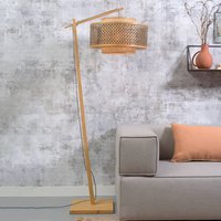 GOOD & MOJO Bhutan floor lamp natural 176cm Ø50cm