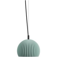 Karman hänglampa Sahara, salvia grön, Ø 23 cm, keramik E27