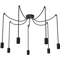 Segula hänglampa Spyder 7 Wave, svart, 7 lampor
