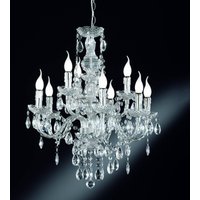 Reality Leuchten Perdita chandelier with chrome look