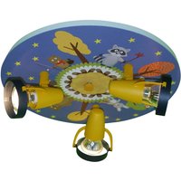 Niermann Standby Funny Forest Animals ceiling light, 3 spotlights