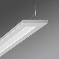 Regiolux Suspension bureau LED Stail microprismes blanc alu