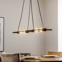 Lucande Tornike pendant light, 4-bulb, steel