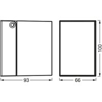 OSRAM ENDURA CLASSIC CUBE outdoor wall light, white metal IP44