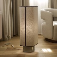 MARKET SET Dolce floor lamp, limestone beige, linen, E27