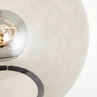 Brilliant Glass table lamp Belado black/smoke grey smooth