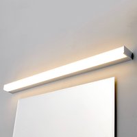 Lindby LED-vägglampa Philippa, kantig, 89 cm, krom, IP44