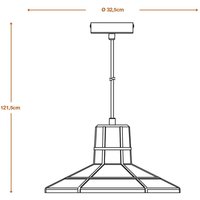 LEDVANCE Concrete Sala hänglampa, betong, mörkgrå
