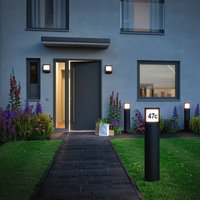 Paulmann Padea bollard light with house number ZigBee