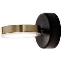 LED-Wandspot Giotto A, schwenk- und neigbar, gold
