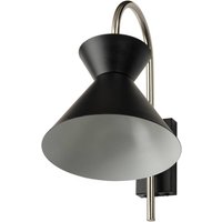 OSRAM Wandleuchte Decor Waist, Stahl, schwarz, E27, Stecker