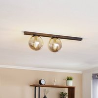 EMIBIG LIGHTING Taklampa Fit, svart/grafit, 2 lampor