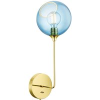 DESIGN BY US Applique murale Ballroom Long, bleu, verre soufflé