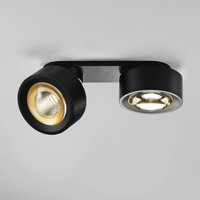 Egger Licht EGG DLS LED spot Clippo Optic Duo, black/gold, 2-bulb DTW
