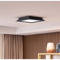 Lucande LED taklampa Leicy, svart, 34 cm, RGB, CCT