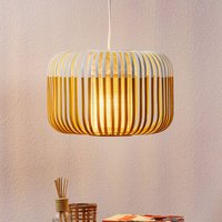 Forestier Bamboo S hanging light, Ø 35 cm, white