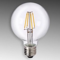 Sylvania E27 6 W 827 LED globe bulb G80, clear