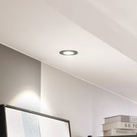 Arcchio LED downlight Zarik, black, 4,000K