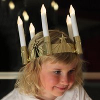 STAR TRADING Five-light St Lucy's crown w. LEDs