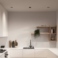 Nordlux Sorina recessed downlight, GU10, rigid, metal, black