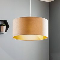 Maco Design Hänglampa Salina, beige/guld Ø 50 cm