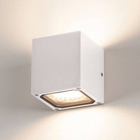 SLV Sitra Cube outdoor wall light, white